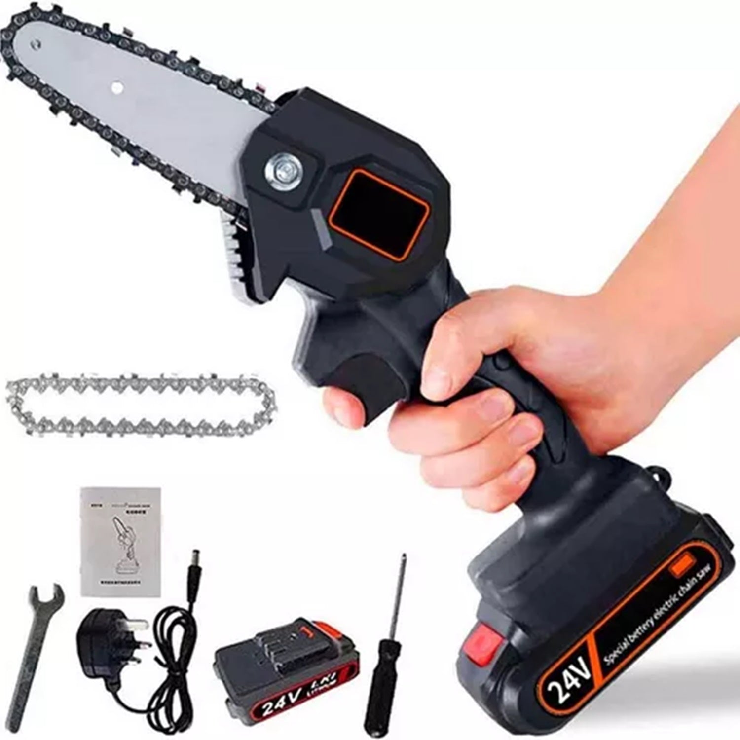 Motosierra Mini De Mano Portátil 2 Bater