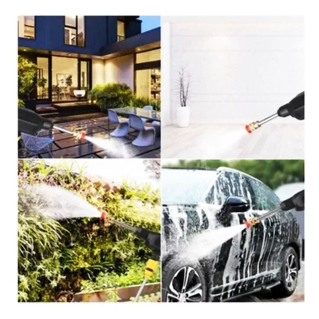 Hidrolavadora Portatil Inalambrica Alta Presión + Accesorios
